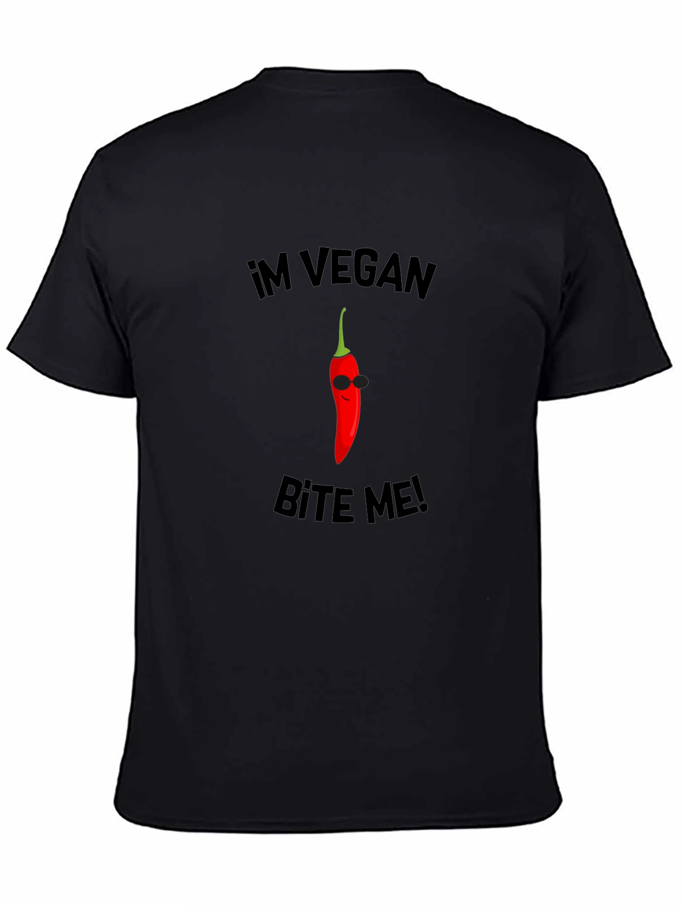 Im Vegan Bite Me T-Shirt - Cool Chili Pepper Graphic Tee