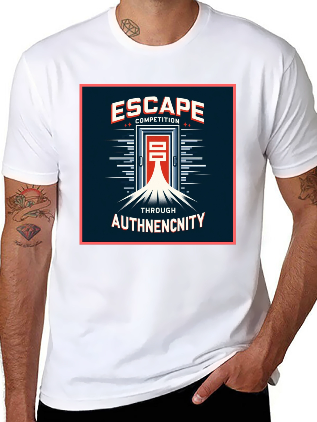 Escape Competition Authenticity Graphic T-Shirt