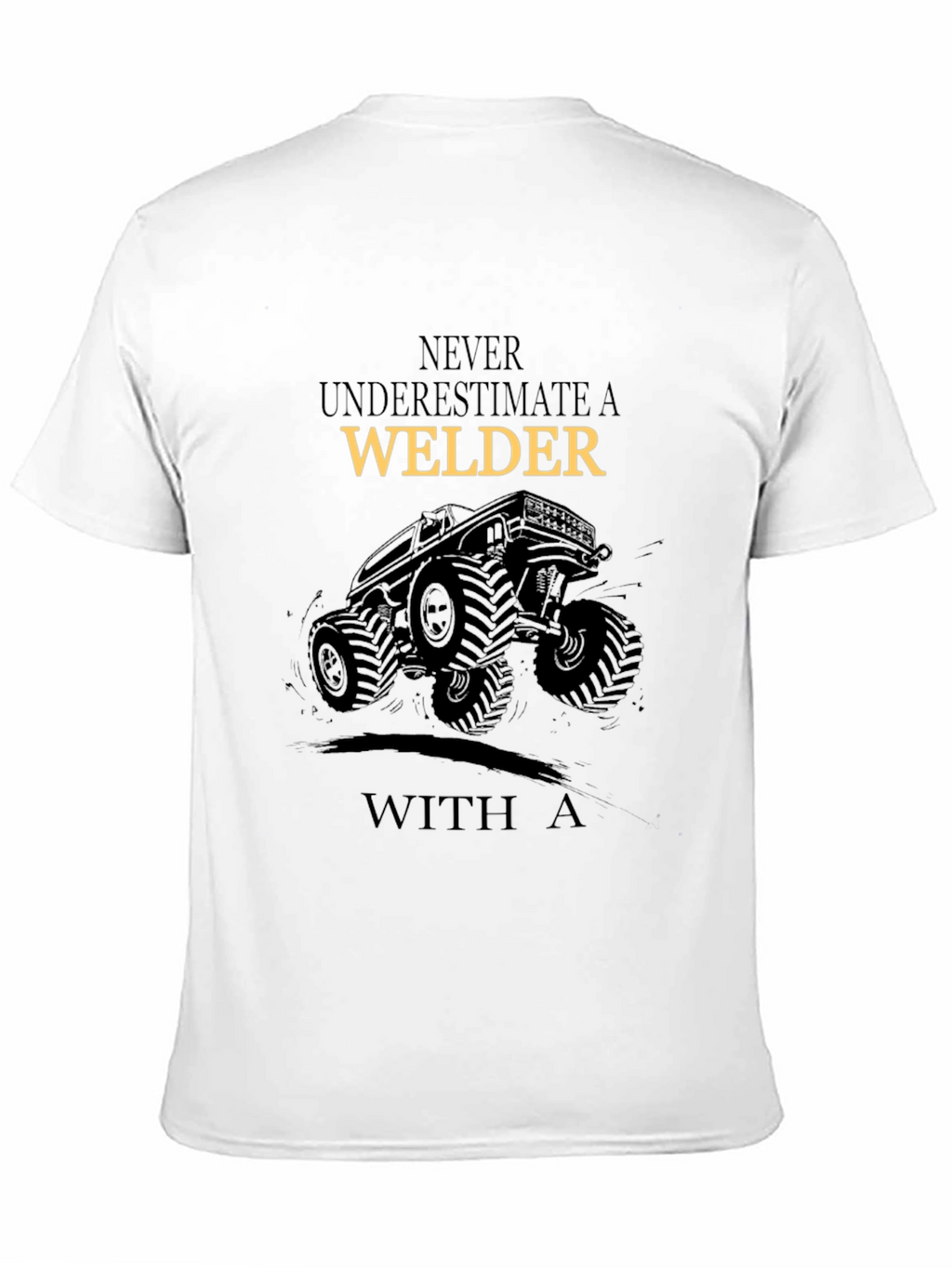 Welder Monster Truck Graphic T-Shirt