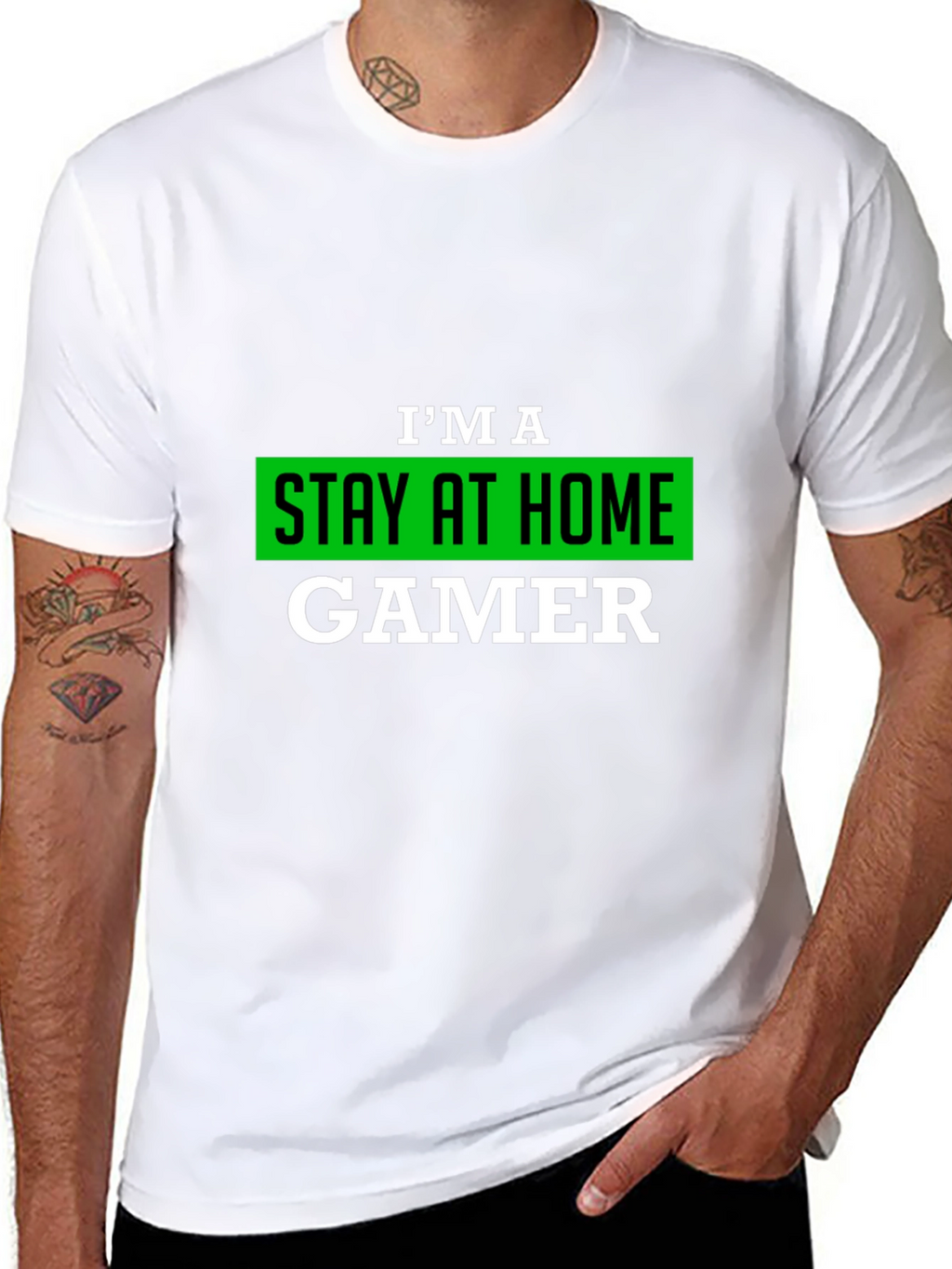 Stay At Home Gamer T-Shirt - Black