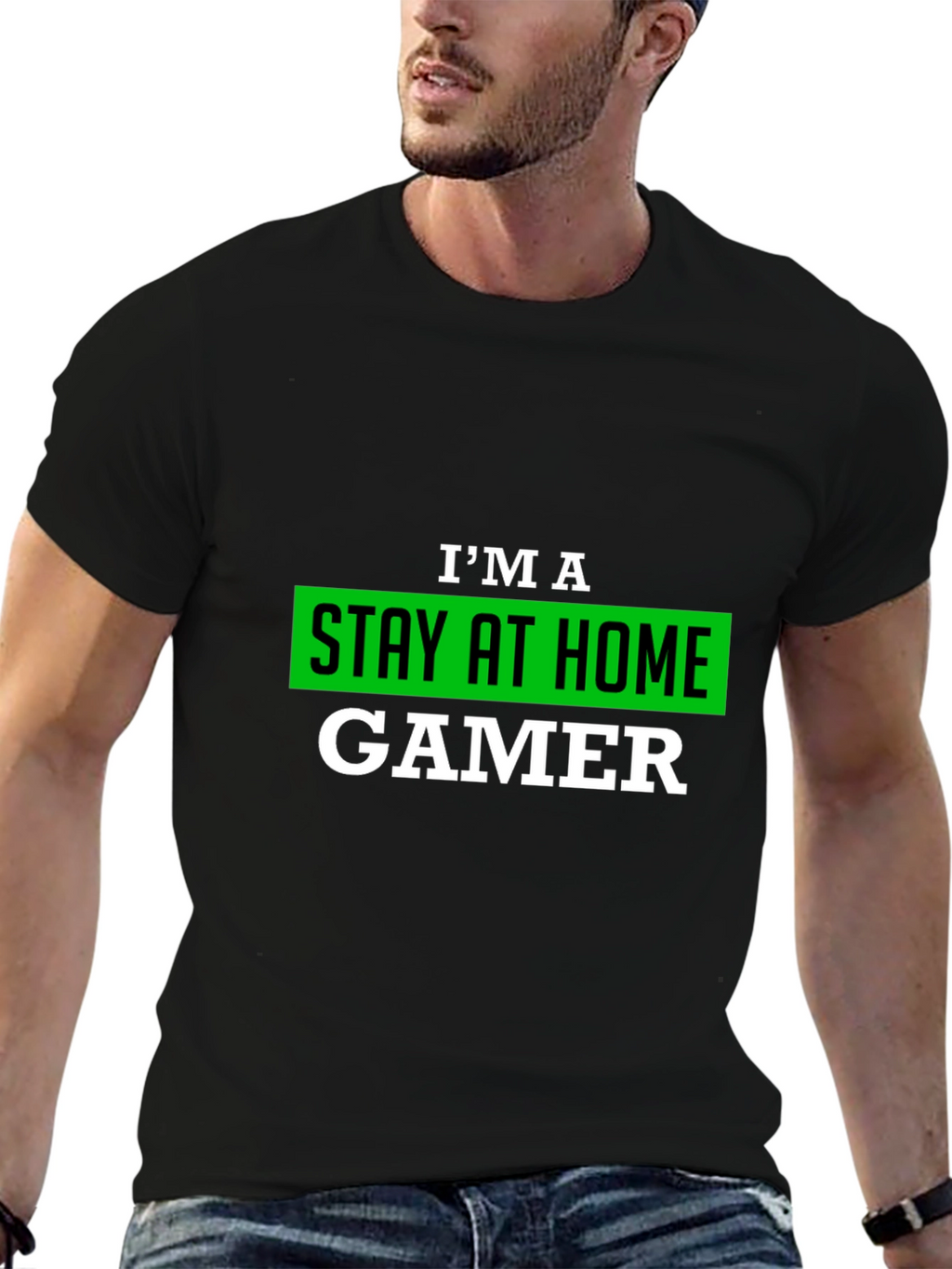 Stay At Home Gamer T-Shirt - Black