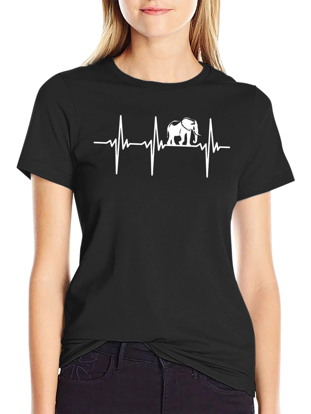 Elephant Heartbeat Graphic T-Shirt