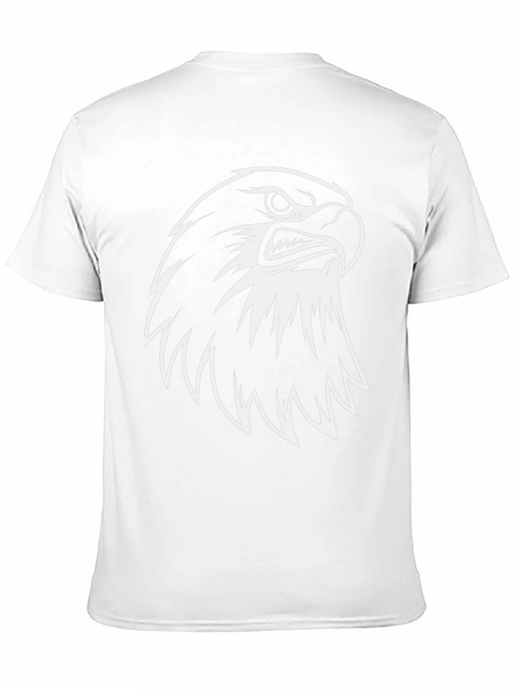 Eagle Graphic Tee - Black Cotton Casual