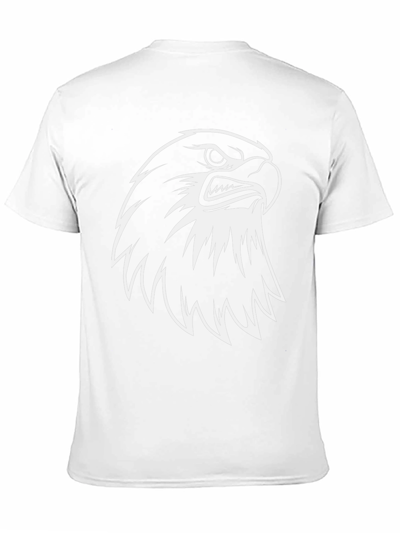 Eagle Graphic Tee - Black Cotton Casual