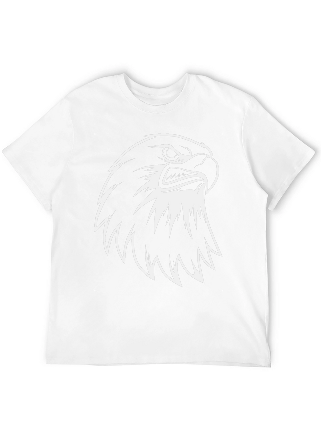 Eagle Graphic Tee - Black Cotton Casual