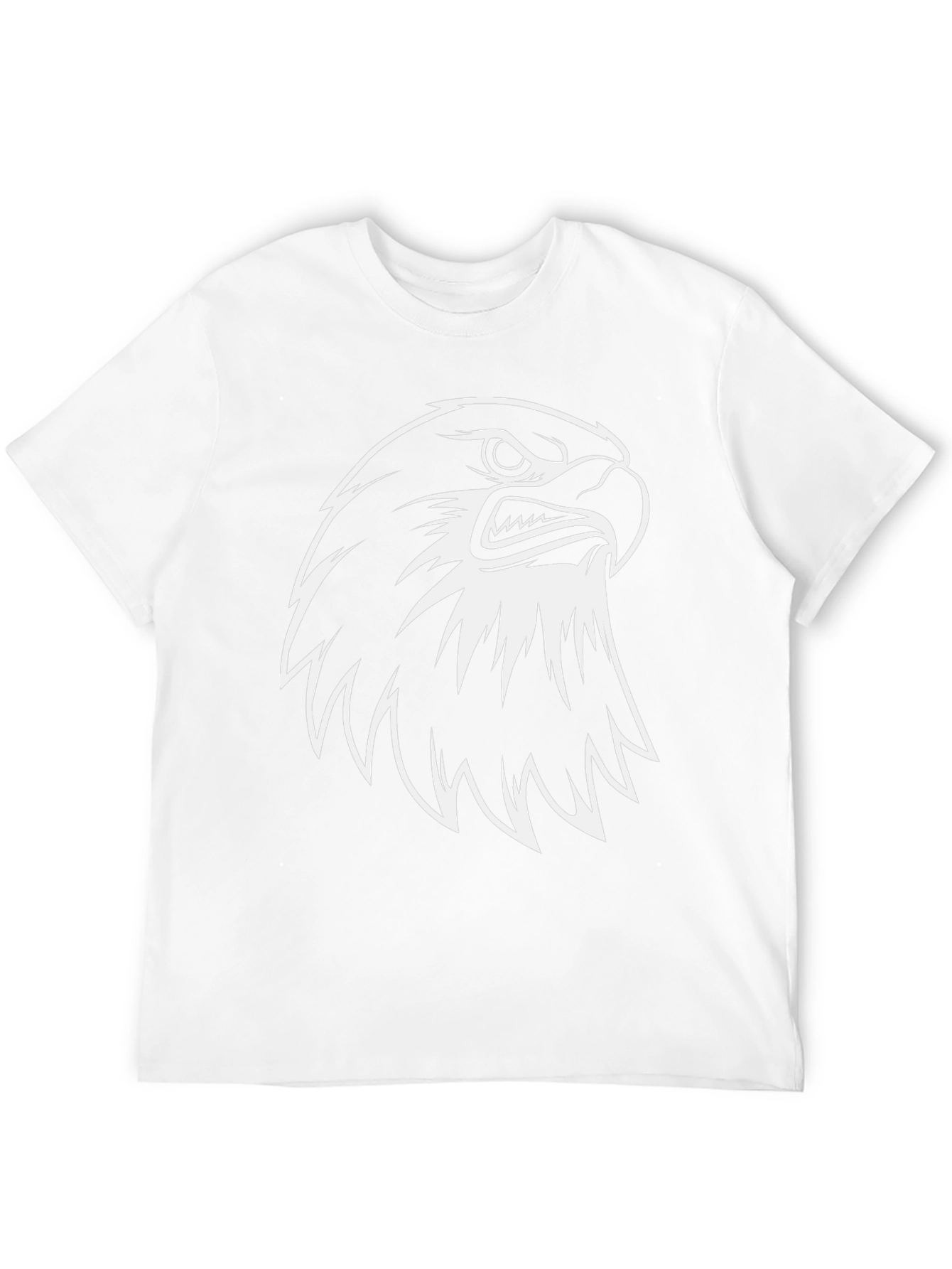 Eagle Graphic Tee - Black Cotton Casual