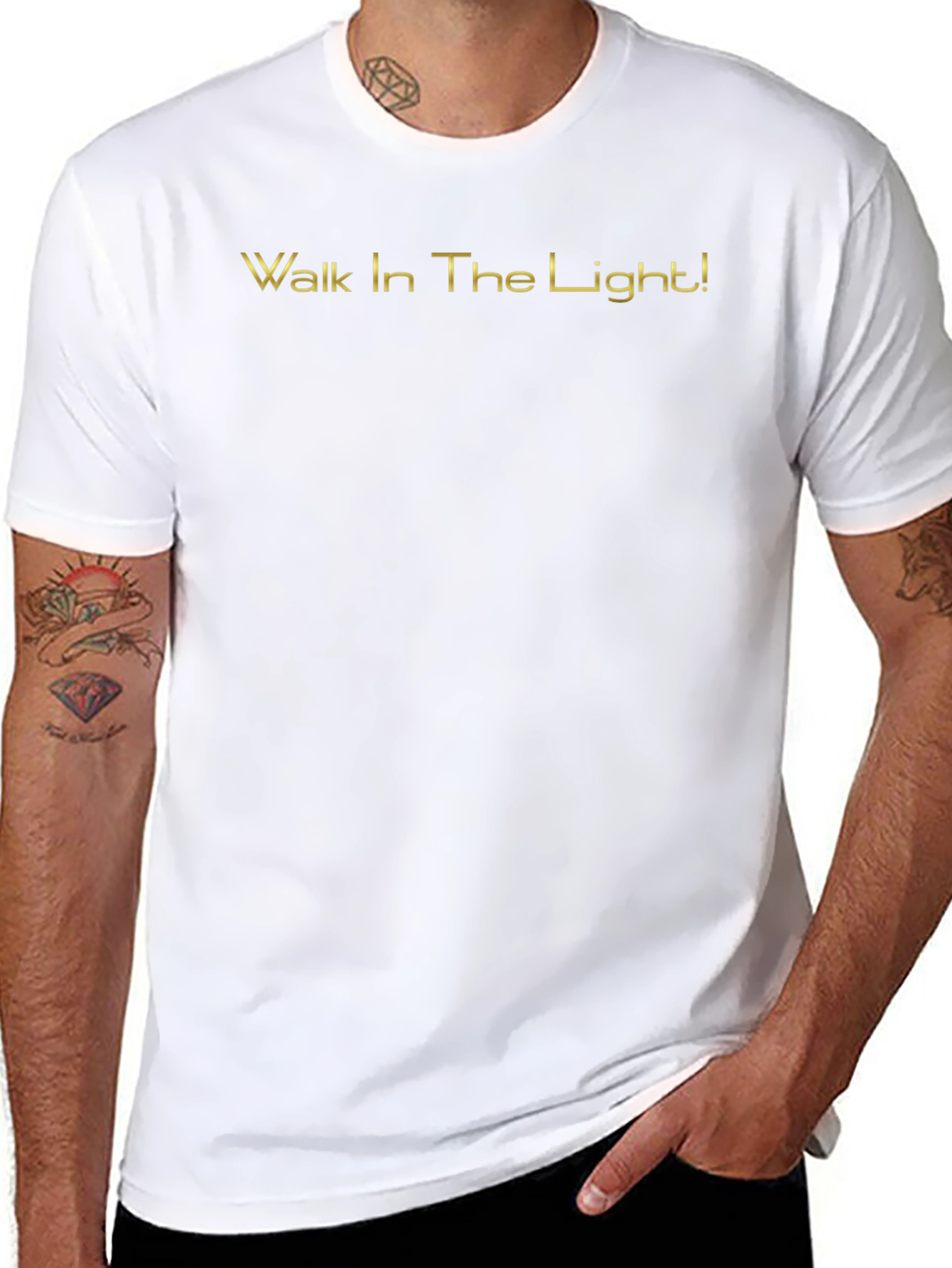 Walk In The Light Black T-Shirt