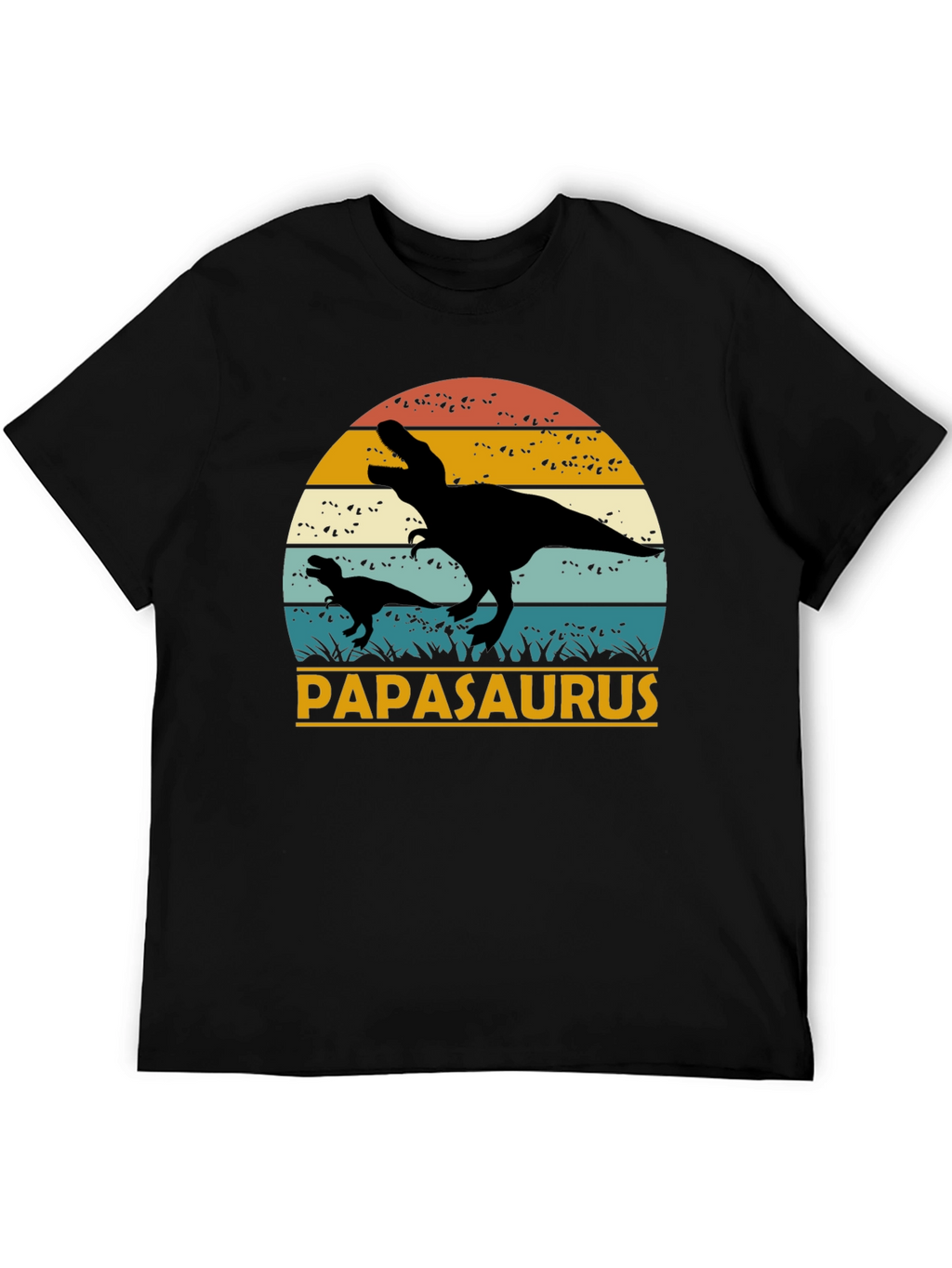 Papasaurus T-Shirt - Retro Dinosaur Dad Tee