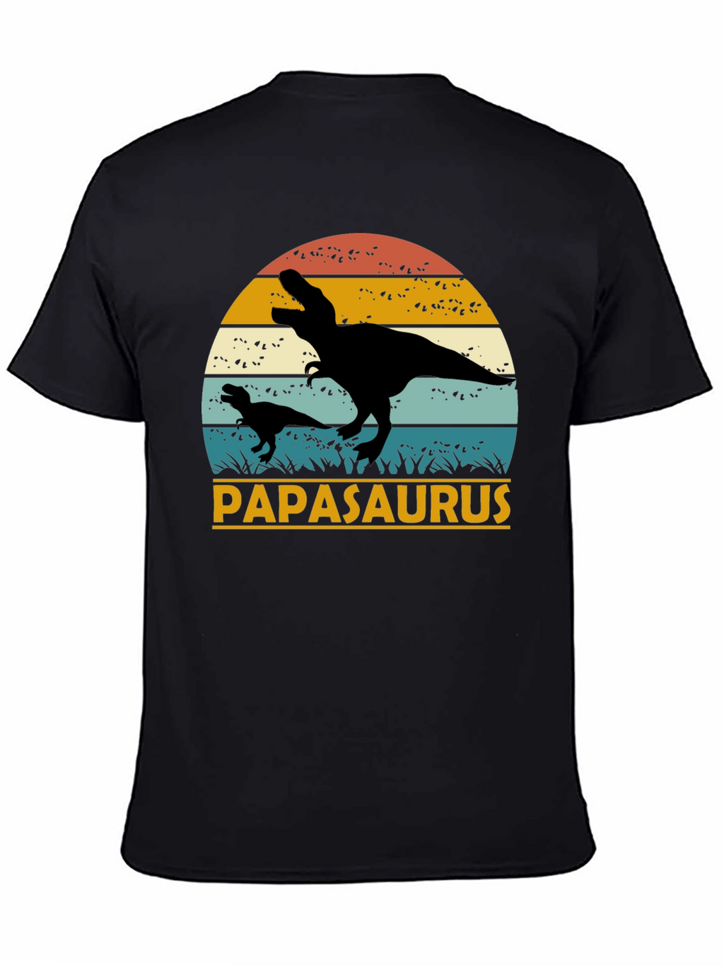 Papasaurus T-Shirt - Retro Dinosaur Dad Tee