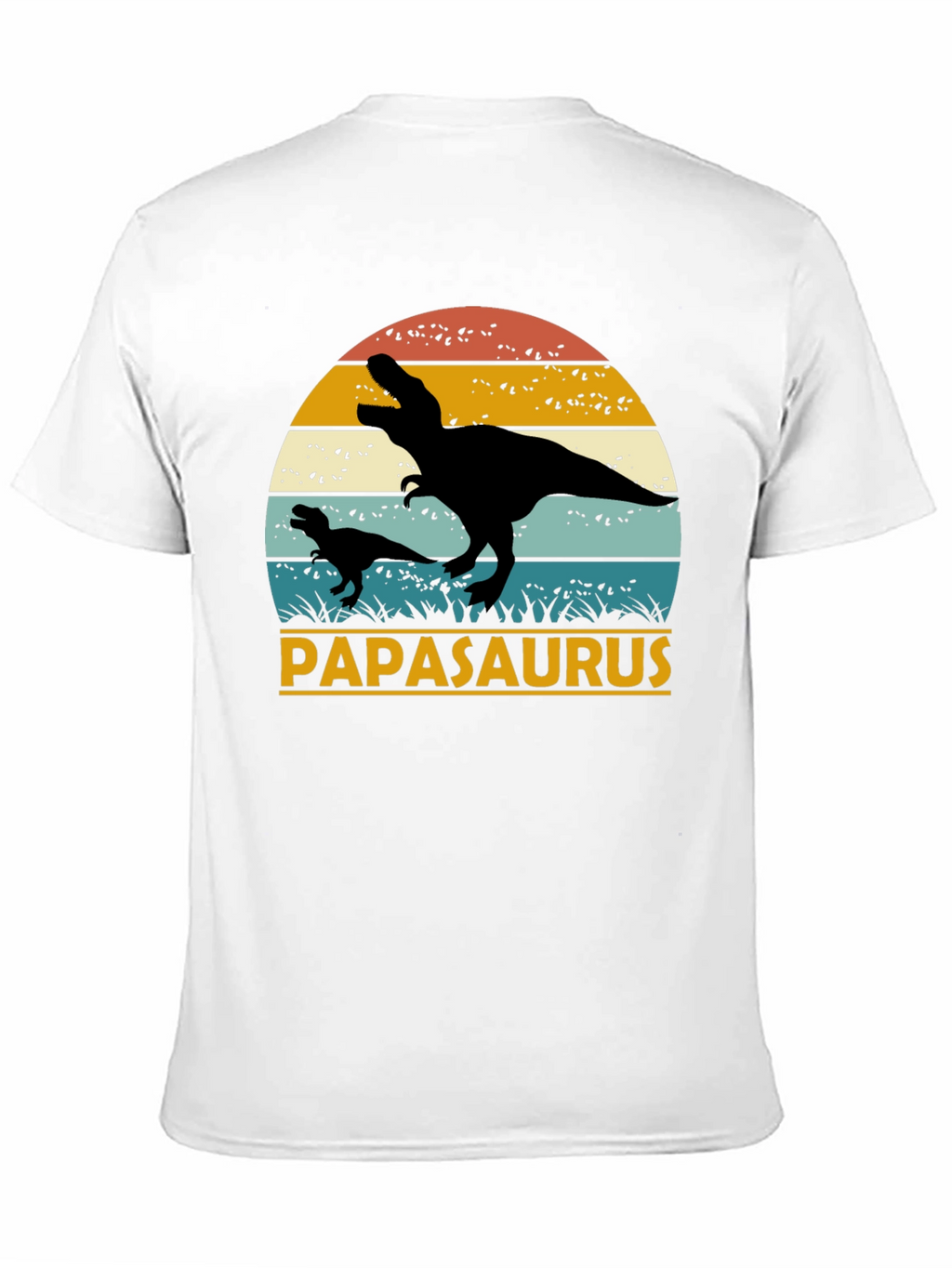 Papasaurus T-Shirt - Retro Dinosaur Dad Tee