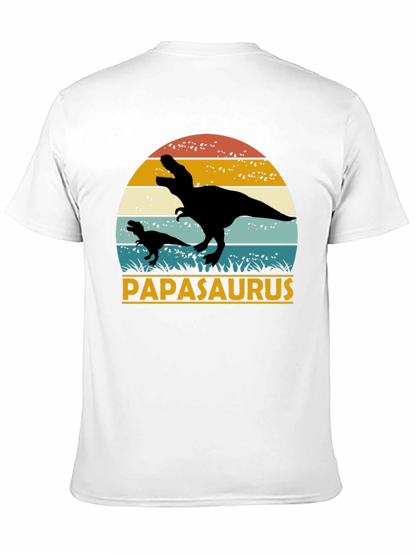 Papasaurus T-Shirt - Retro Dinosaur Dad Tee