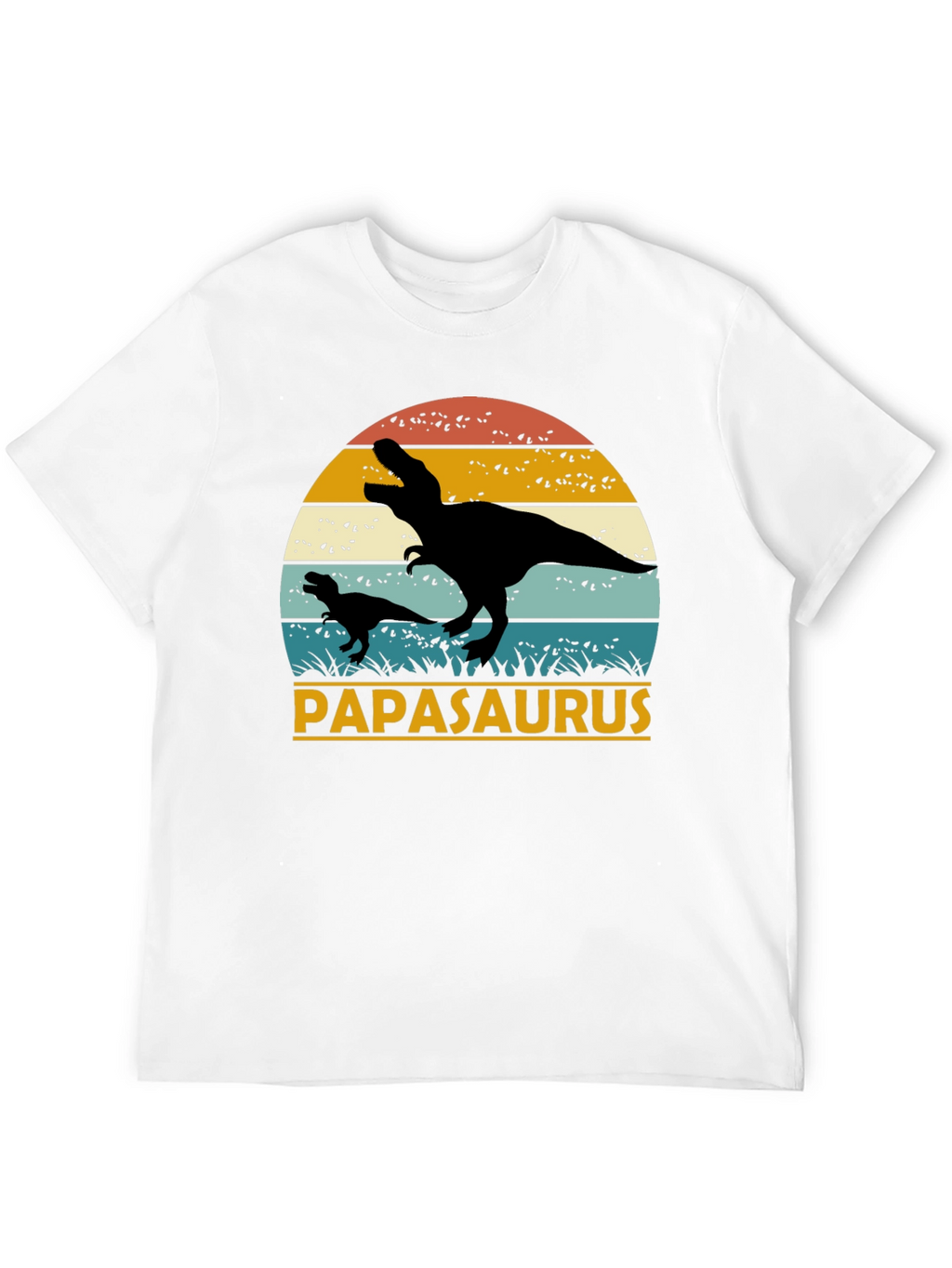 Papasaurus T-Shirt - Retro Dinosaur Dad Tee