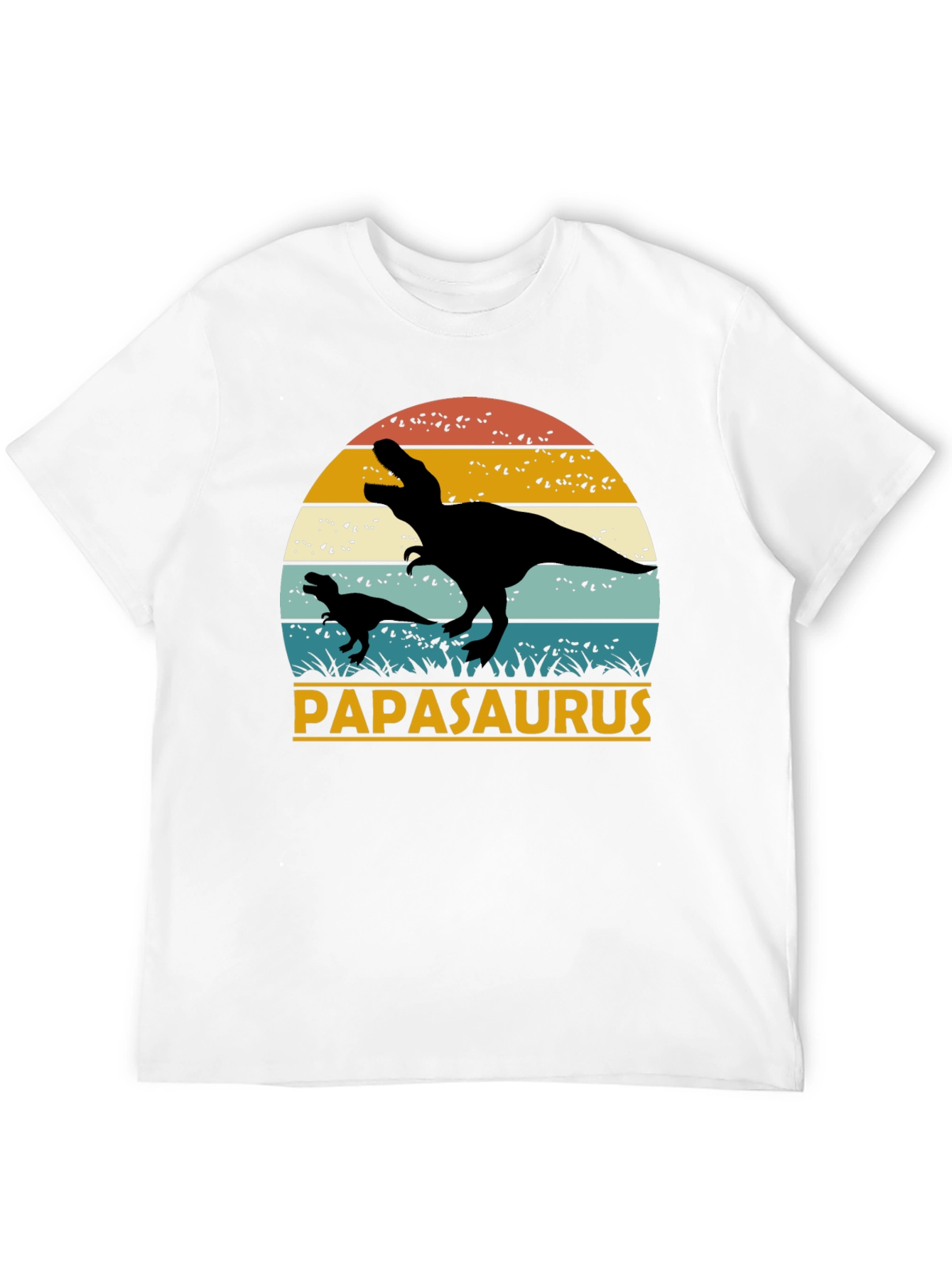 Papasaurus T-Shirt - Retro Dinosaur Dad Tee