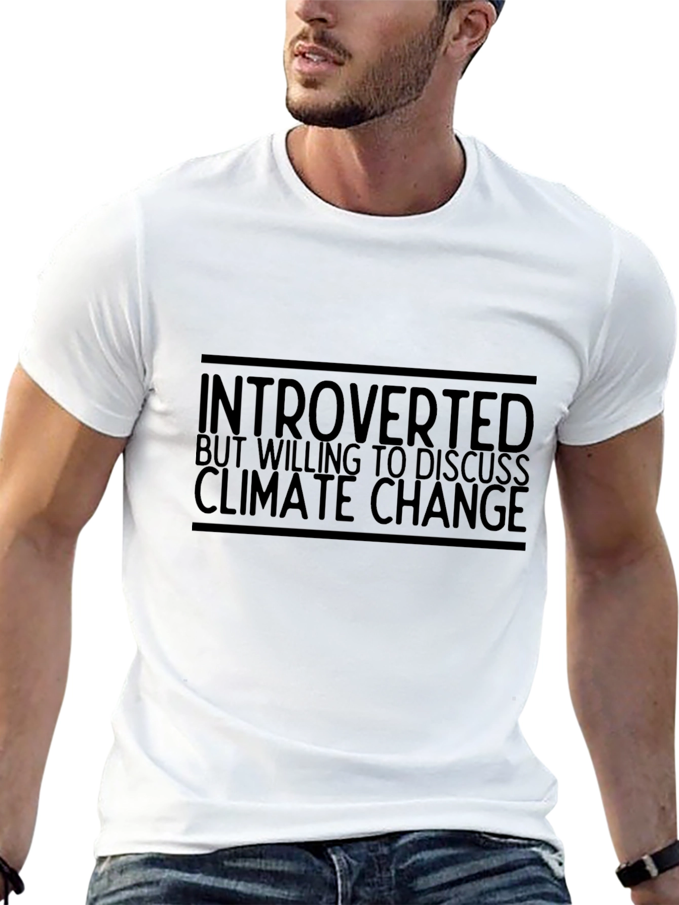 Introverted Climate Change Discussion T-Shirt