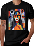 Abstract Art Graphic Tee - Modern Style