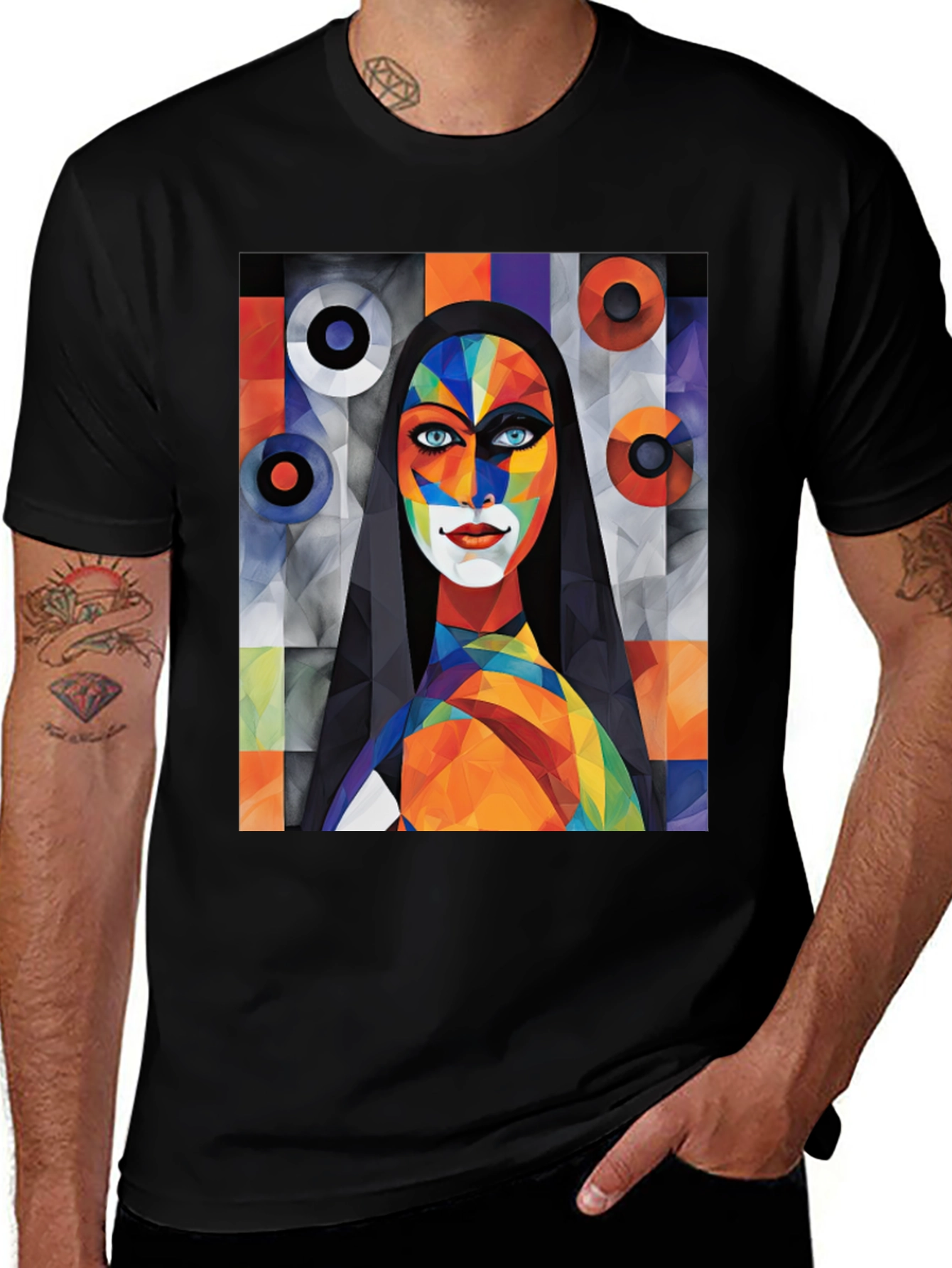 Abstract Art Graphic Tee - Modern Style