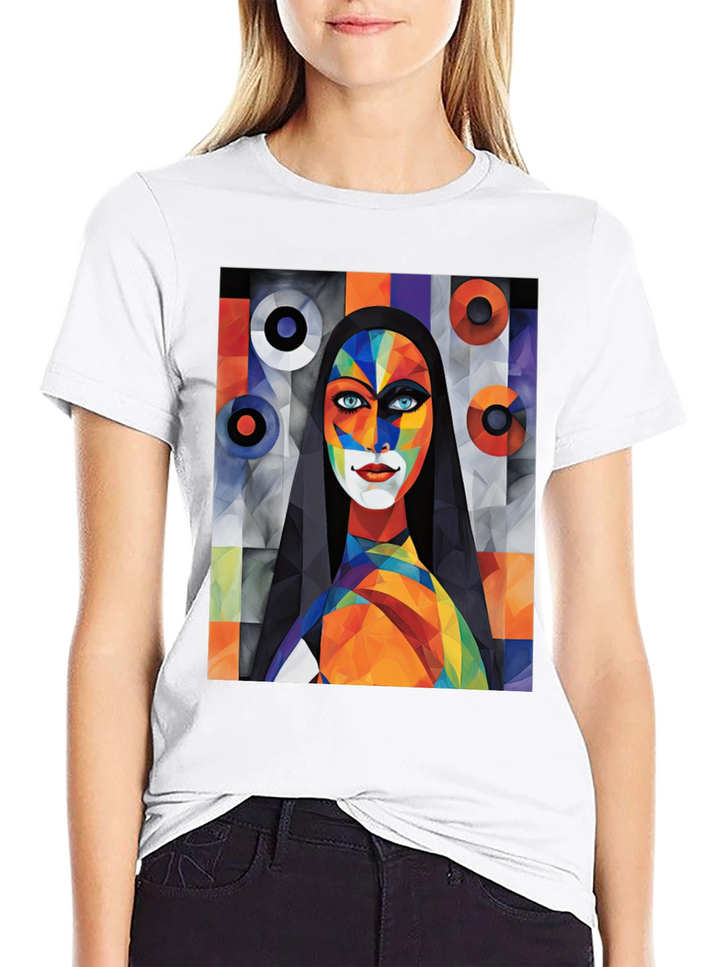 Abstract Art Graphic Tee - Modern Style