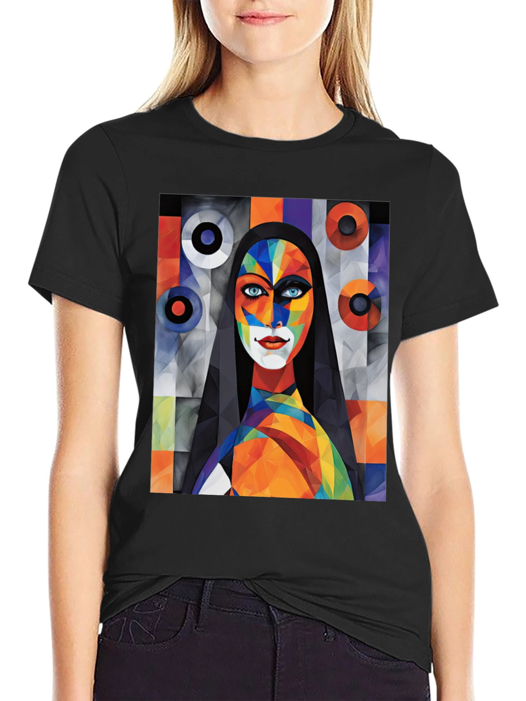 Abstract Art Graphic Tee - Modern Style