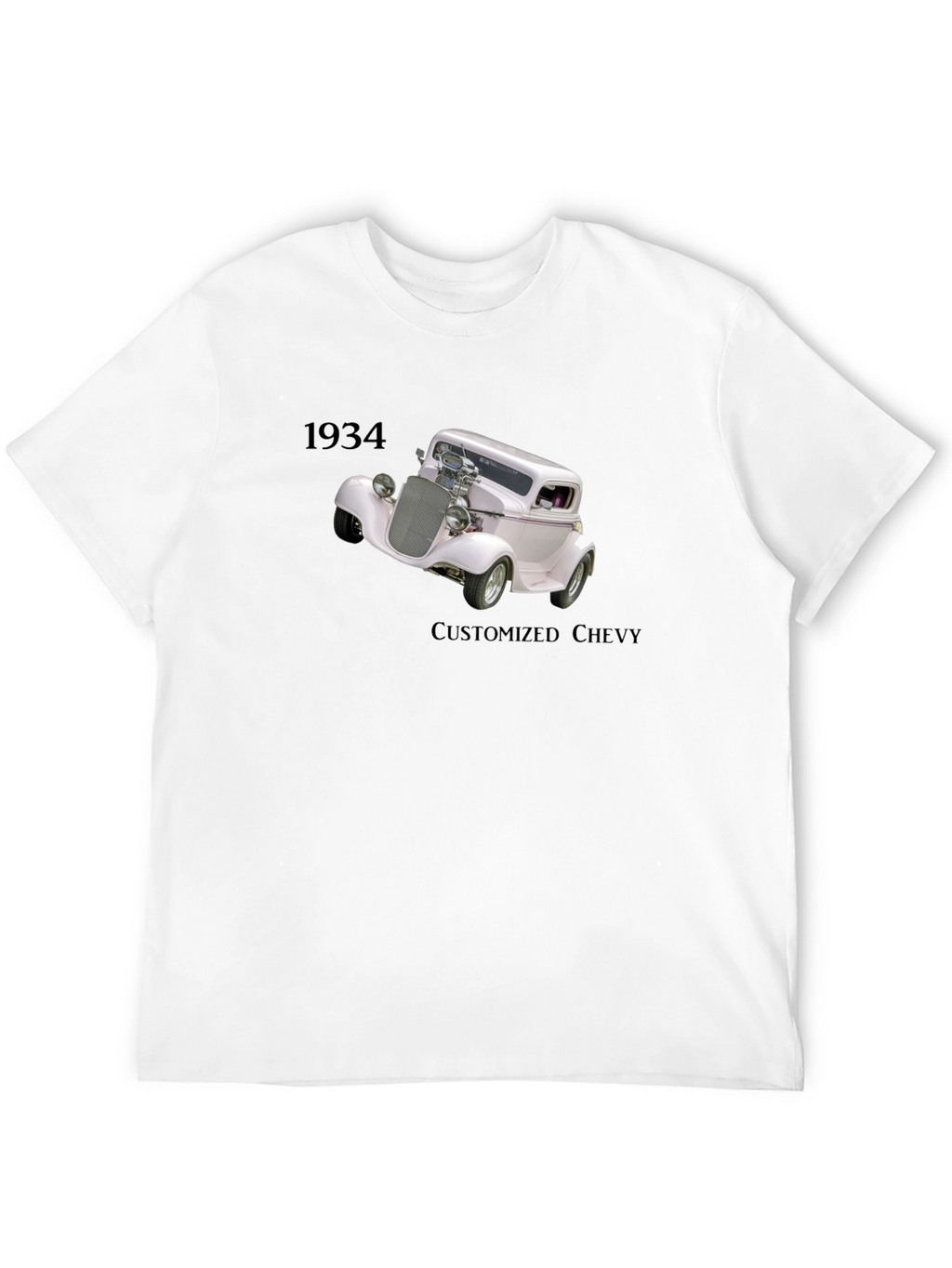 1934 Customized Chevy Black T-Shirt