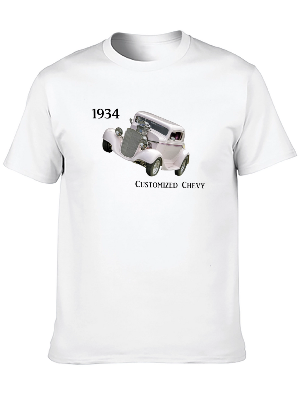 1934 Customized Chevy Black T-Shirt