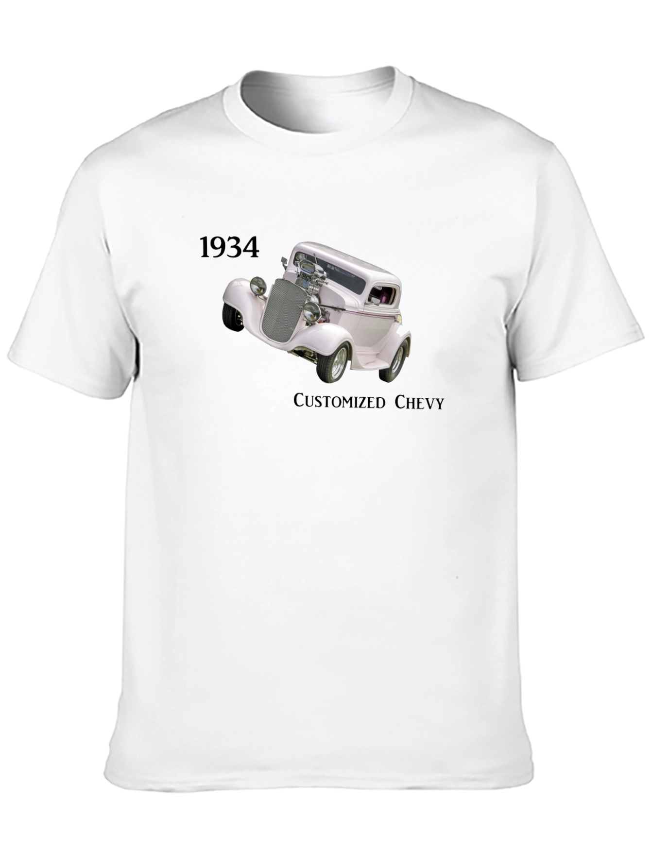 1934 Customized Chevy Black T-Shirt