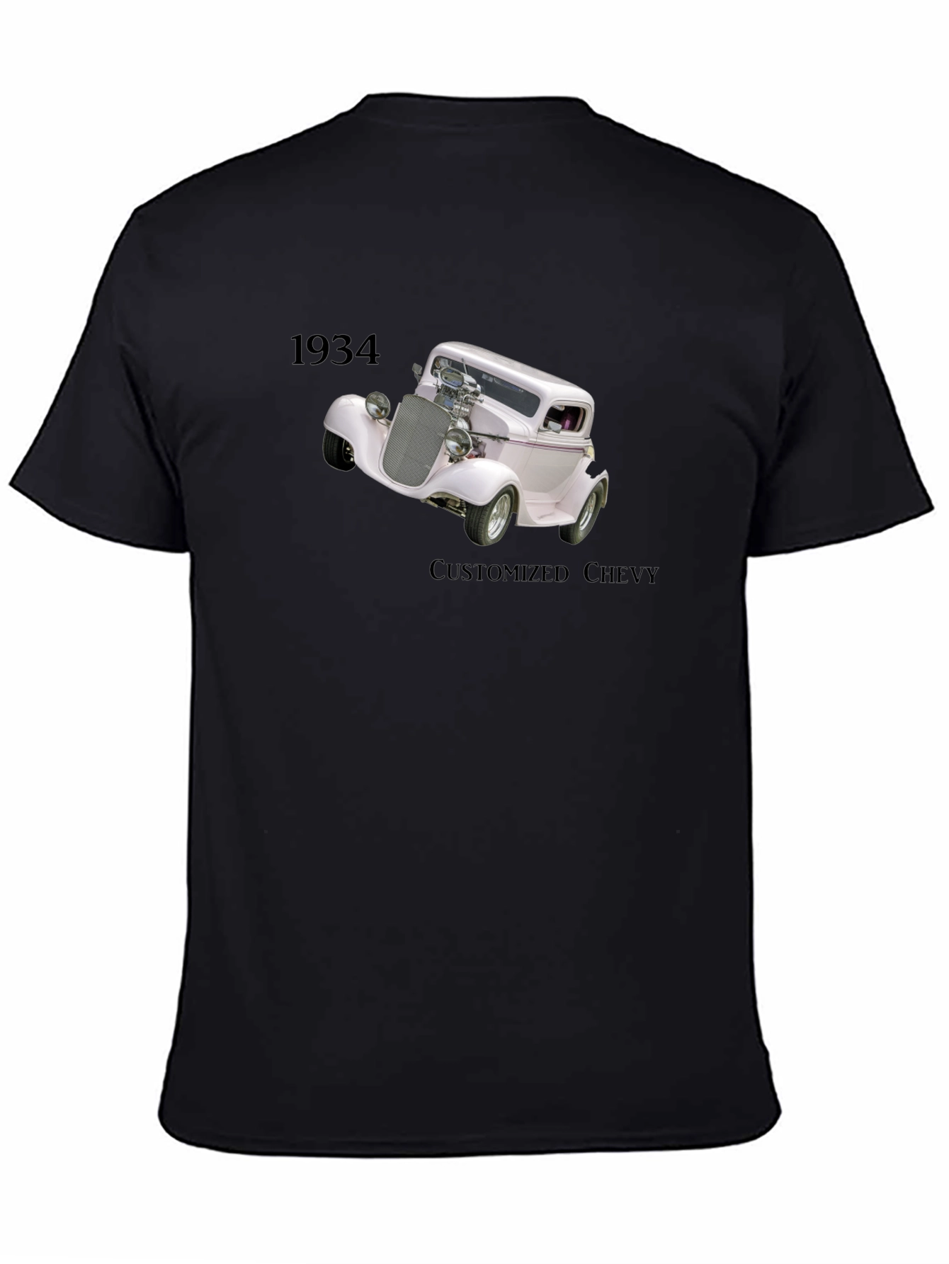 1934 Customized Chevy Black T-Shirt