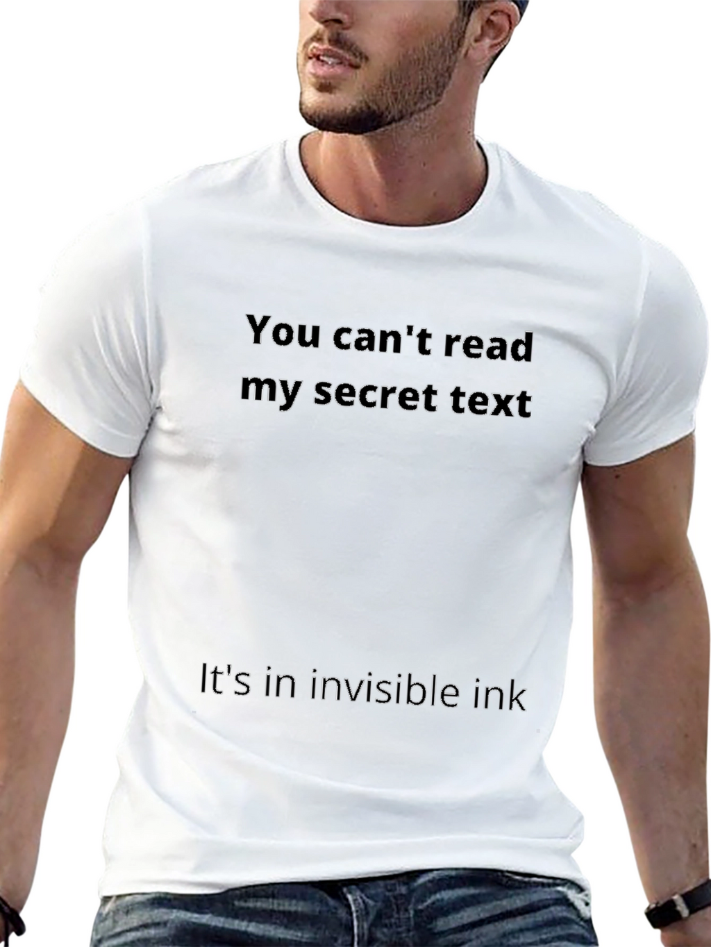 Invisible Ink Secret Text T-Shirt