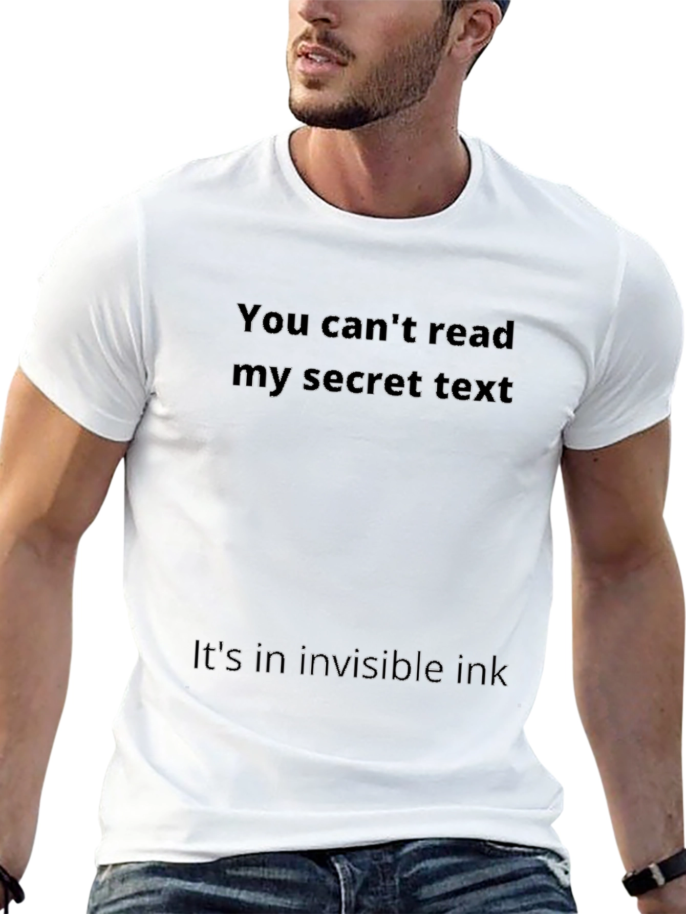 Invisible Ink Secret Text T-Shirt