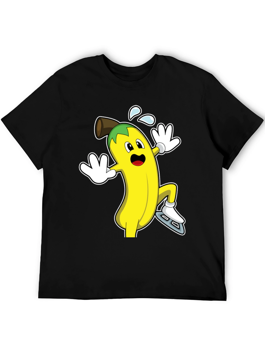 Banana Ice Skating T-Shirt - Fun & Unique Design