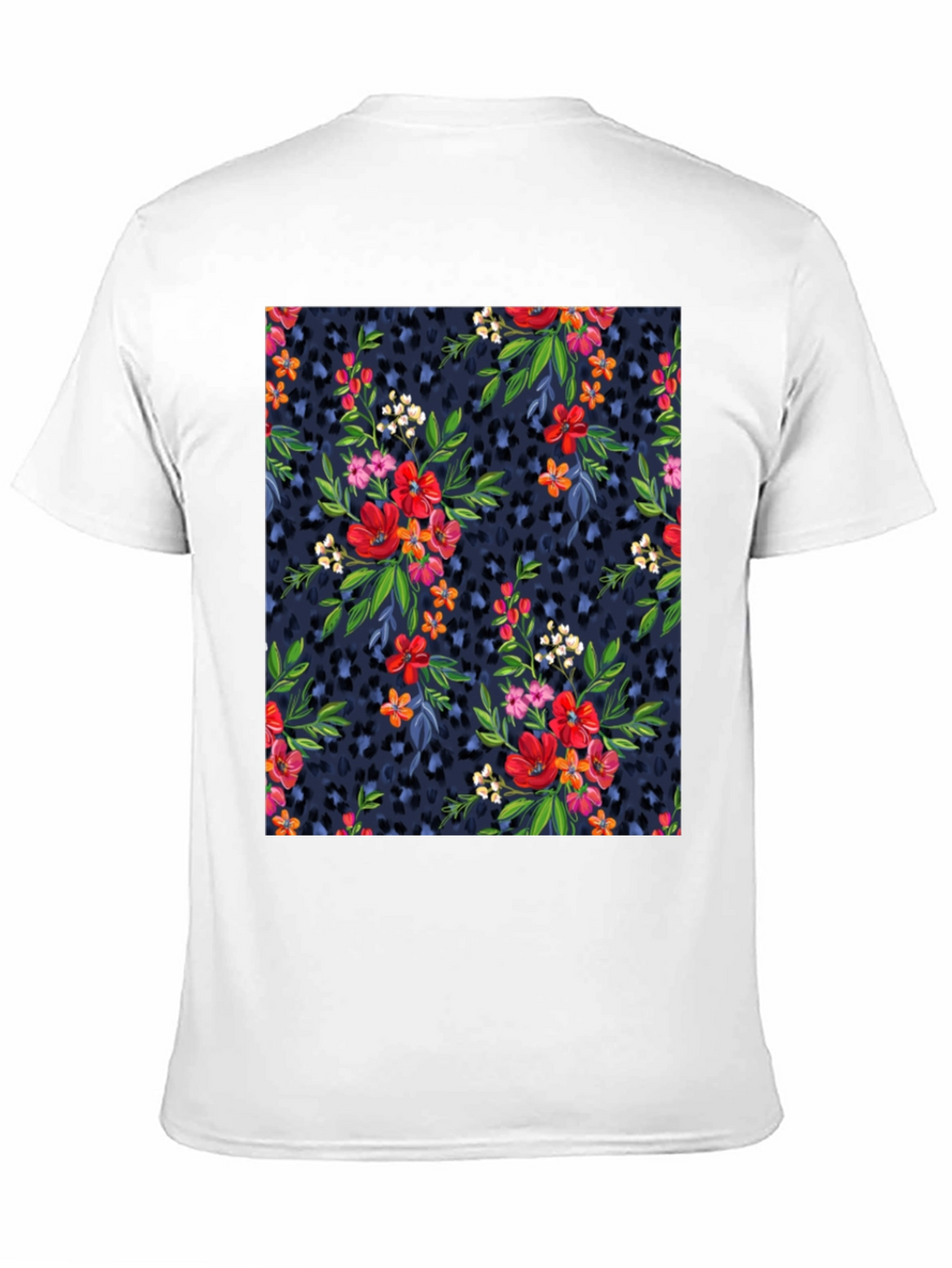 Floral Leopard Print T-Shirt
