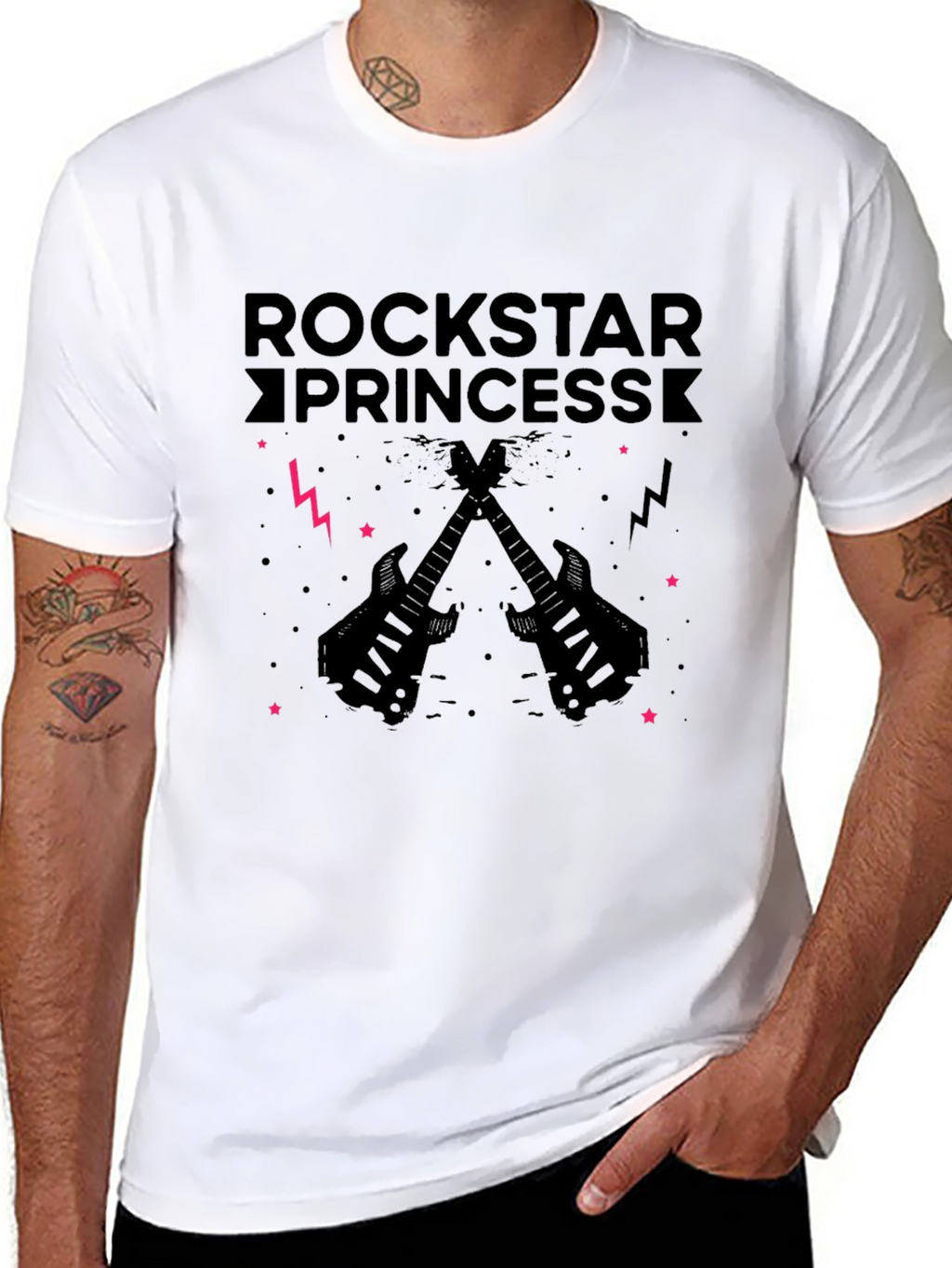 Rockstar Princess T-Shirt - Black Graphic Tee