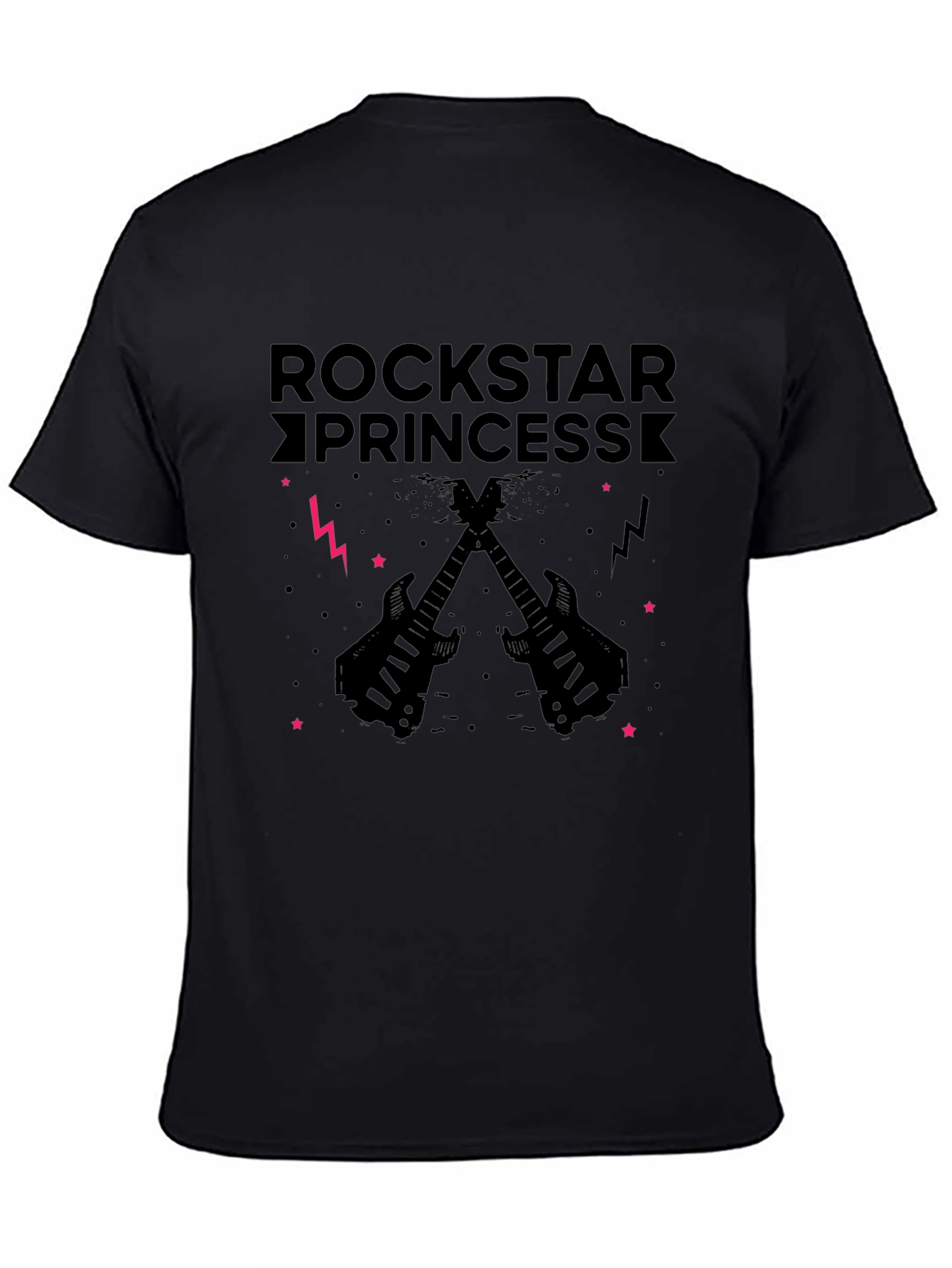 Rockstar Princess T-Shirt - Black Graphic Tee