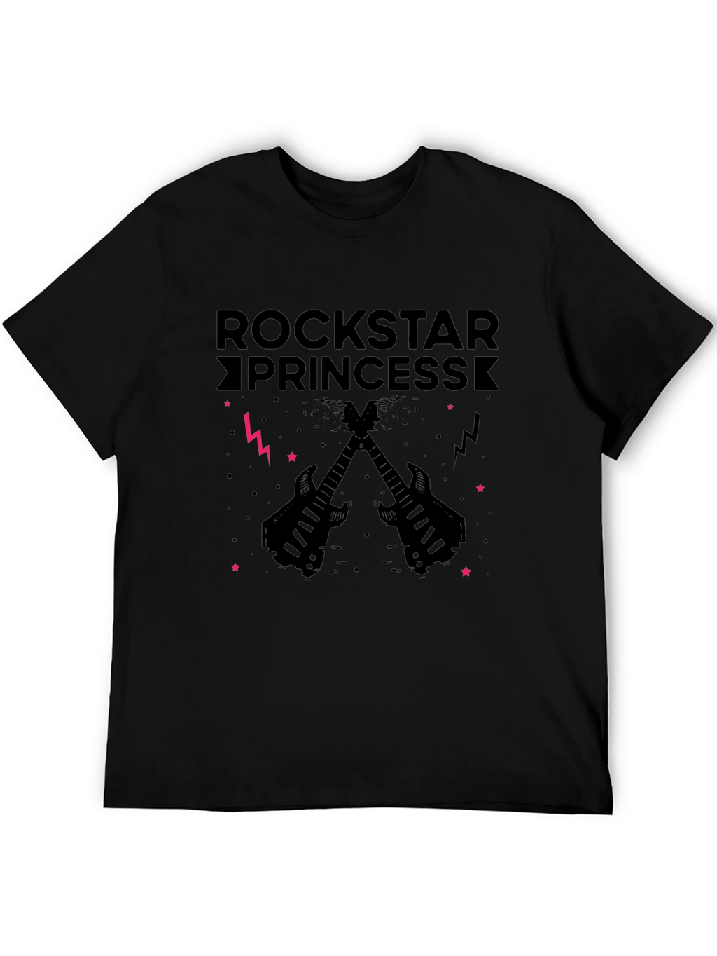 Rockstar Princess T-Shirt - Black Graphic Tee