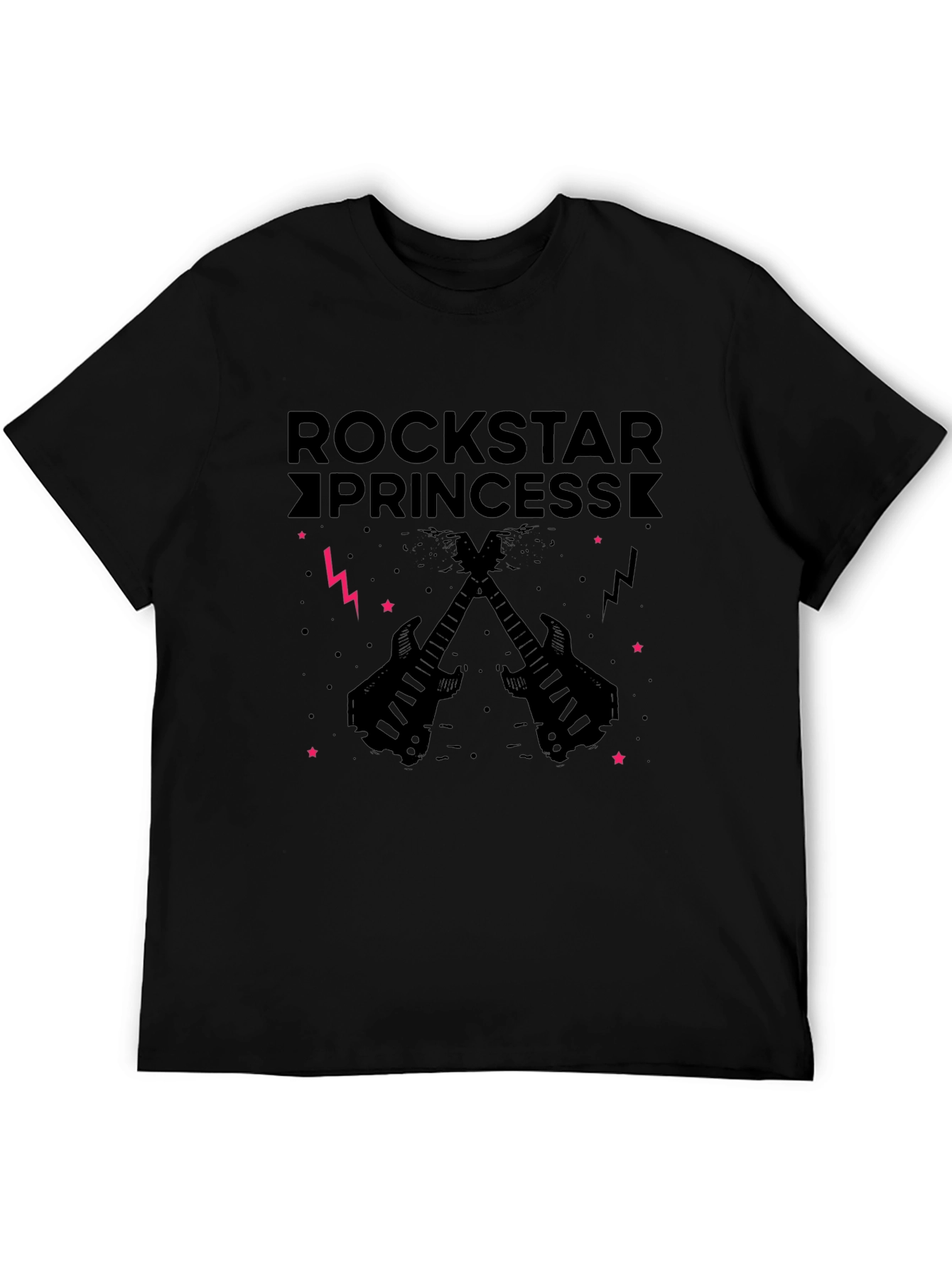 Rockstar Princess T-Shirt - Black Graphic Tee