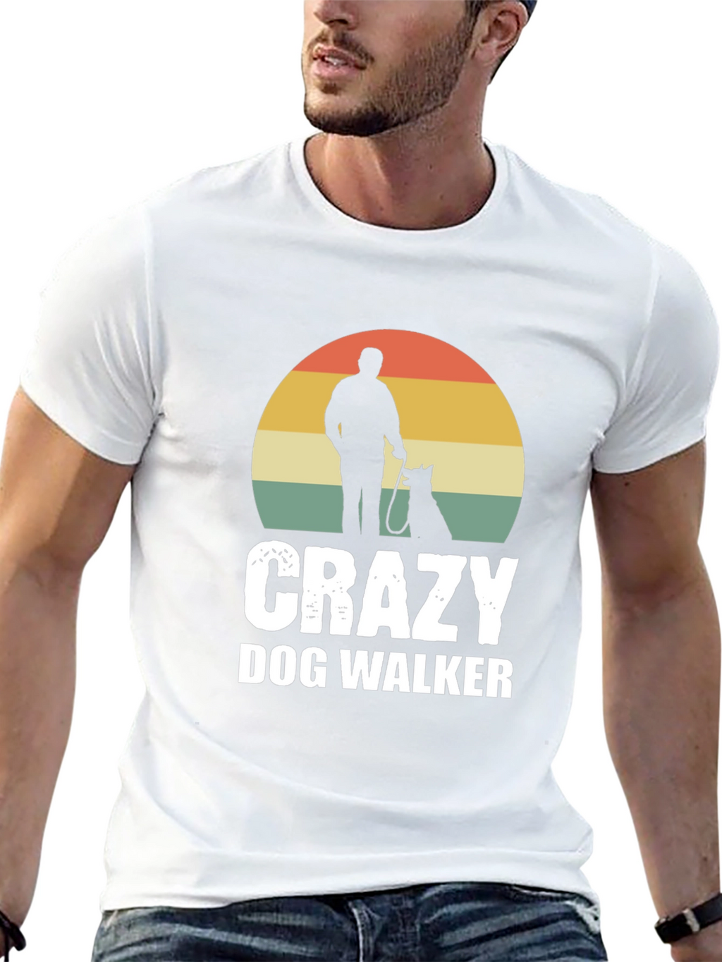 Crazy Dog Walker Graphic Tee