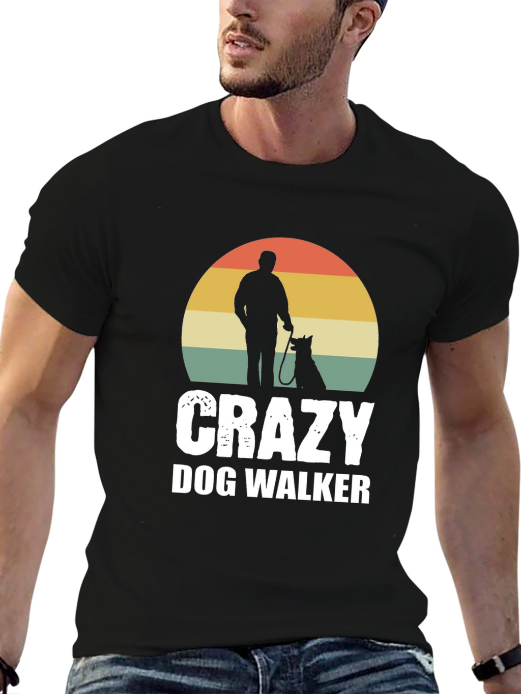 Crazy Dog Walker Graphic Tee