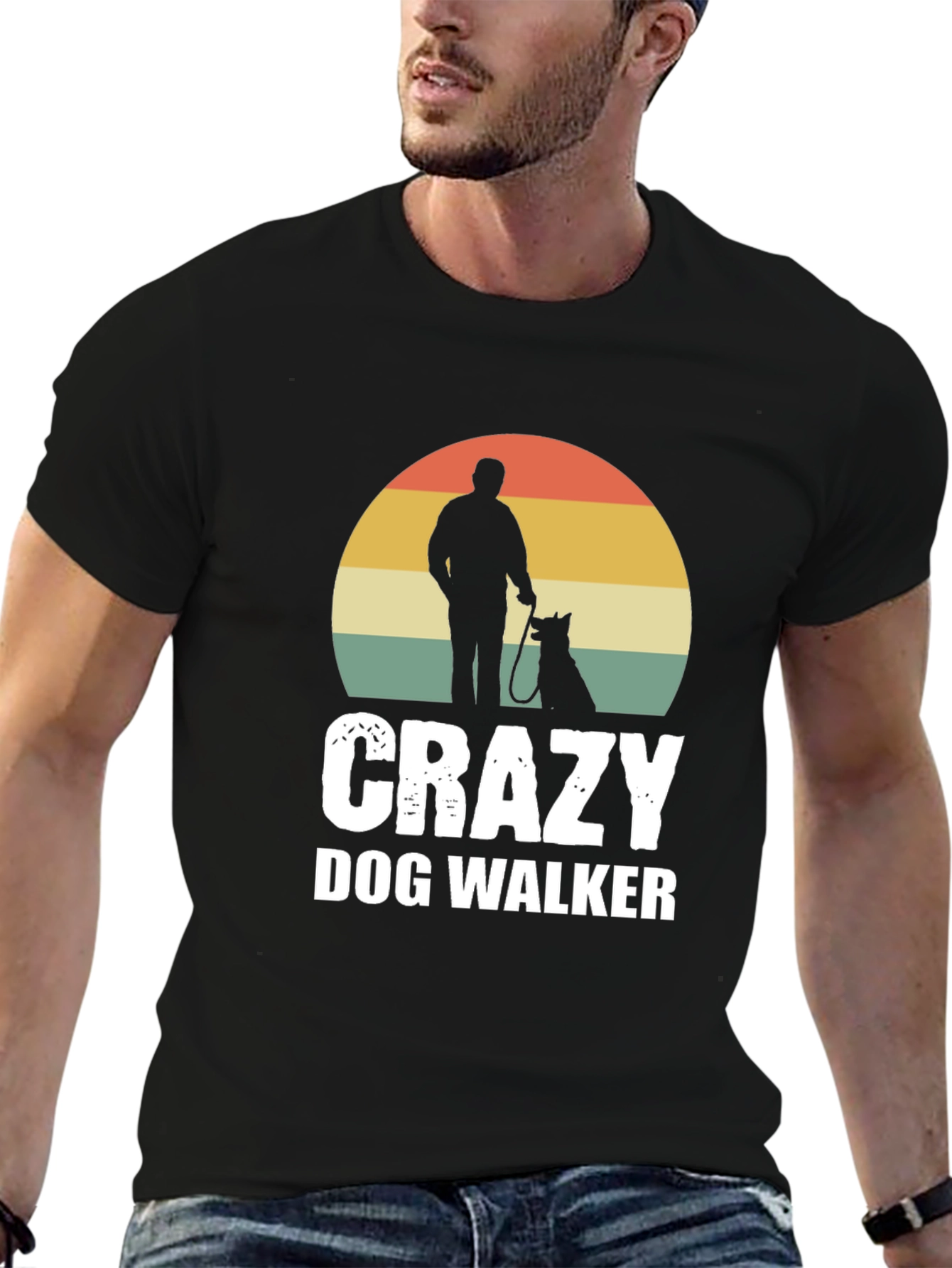 Crazy Dog Walker Graphic Tee