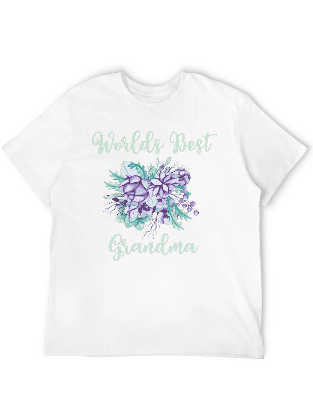 Worlds Best Grandma Floral T-Shirt