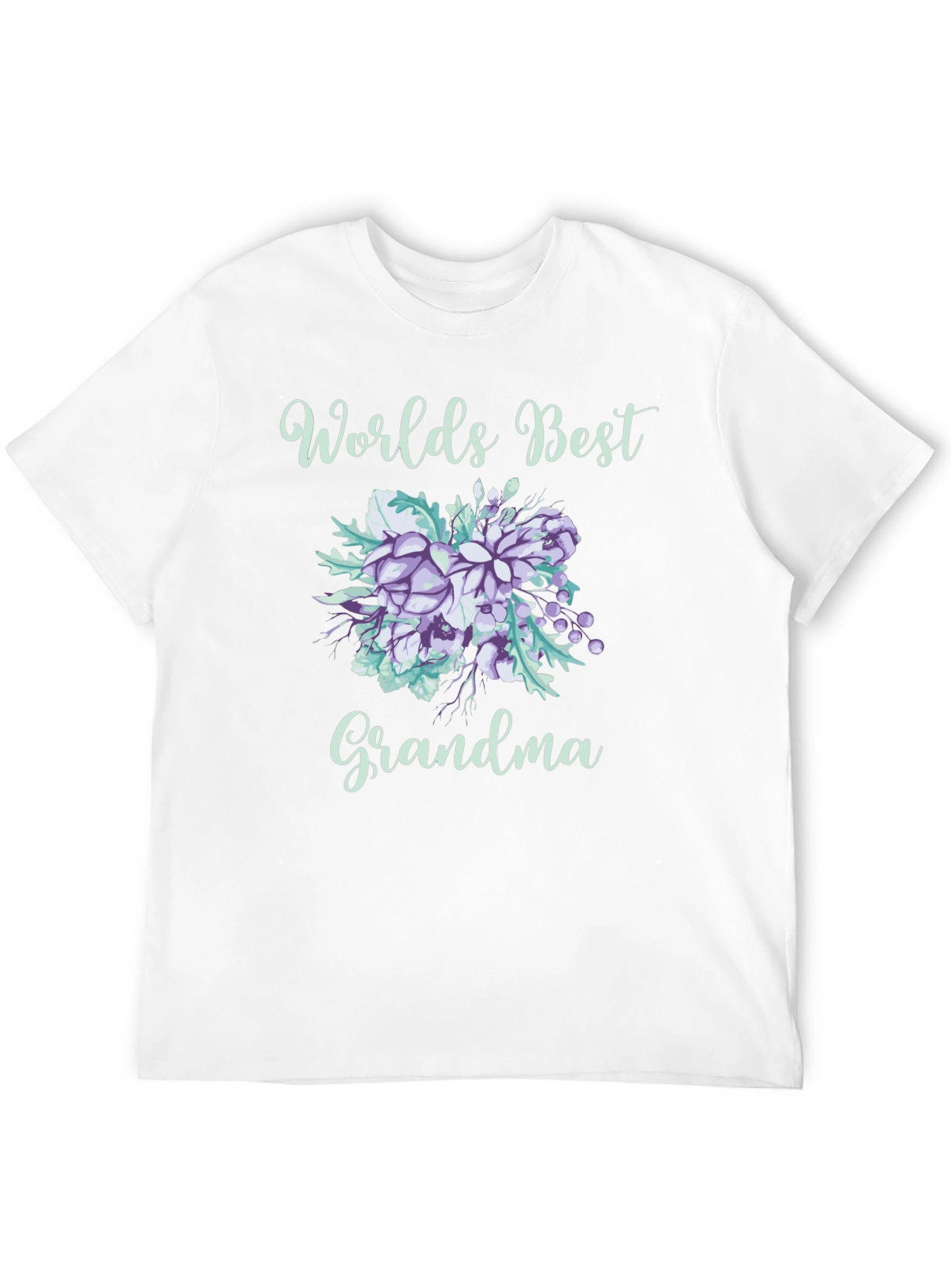 Worlds Best Grandma Floral T-Shirt