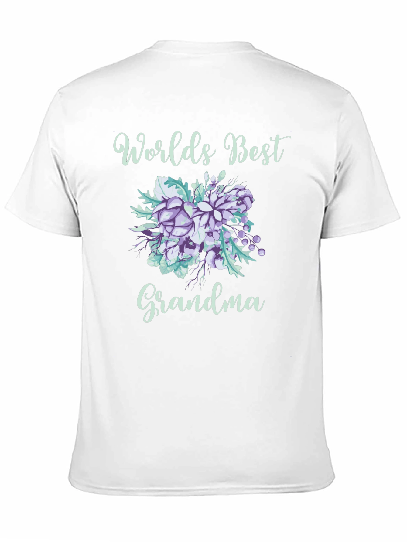Worlds Best Grandma Floral T-Shirt