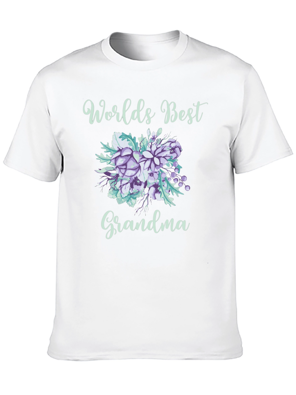 Worlds Best Grandma Floral T-Shirt