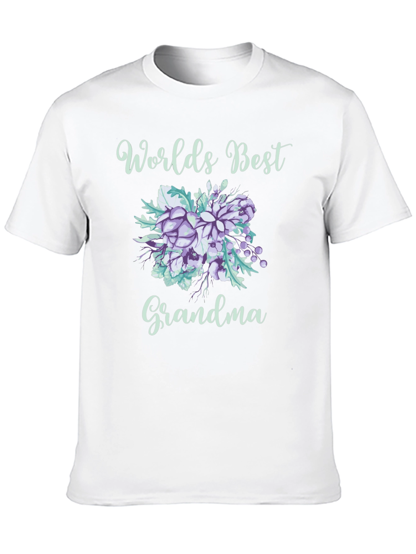 Worlds Best Grandma Floral T-Shirt