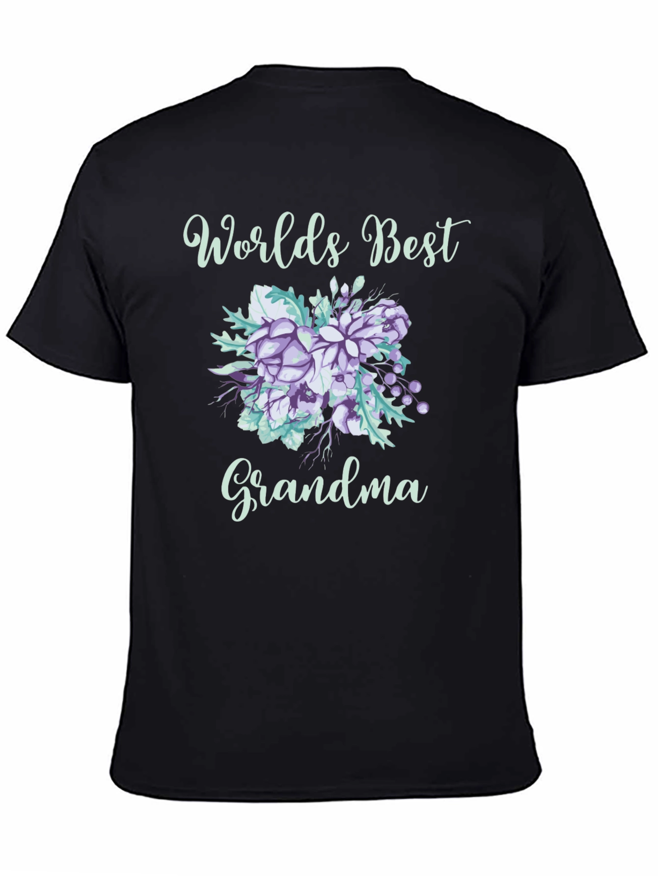 Worlds Best Grandma Floral T-Shirt