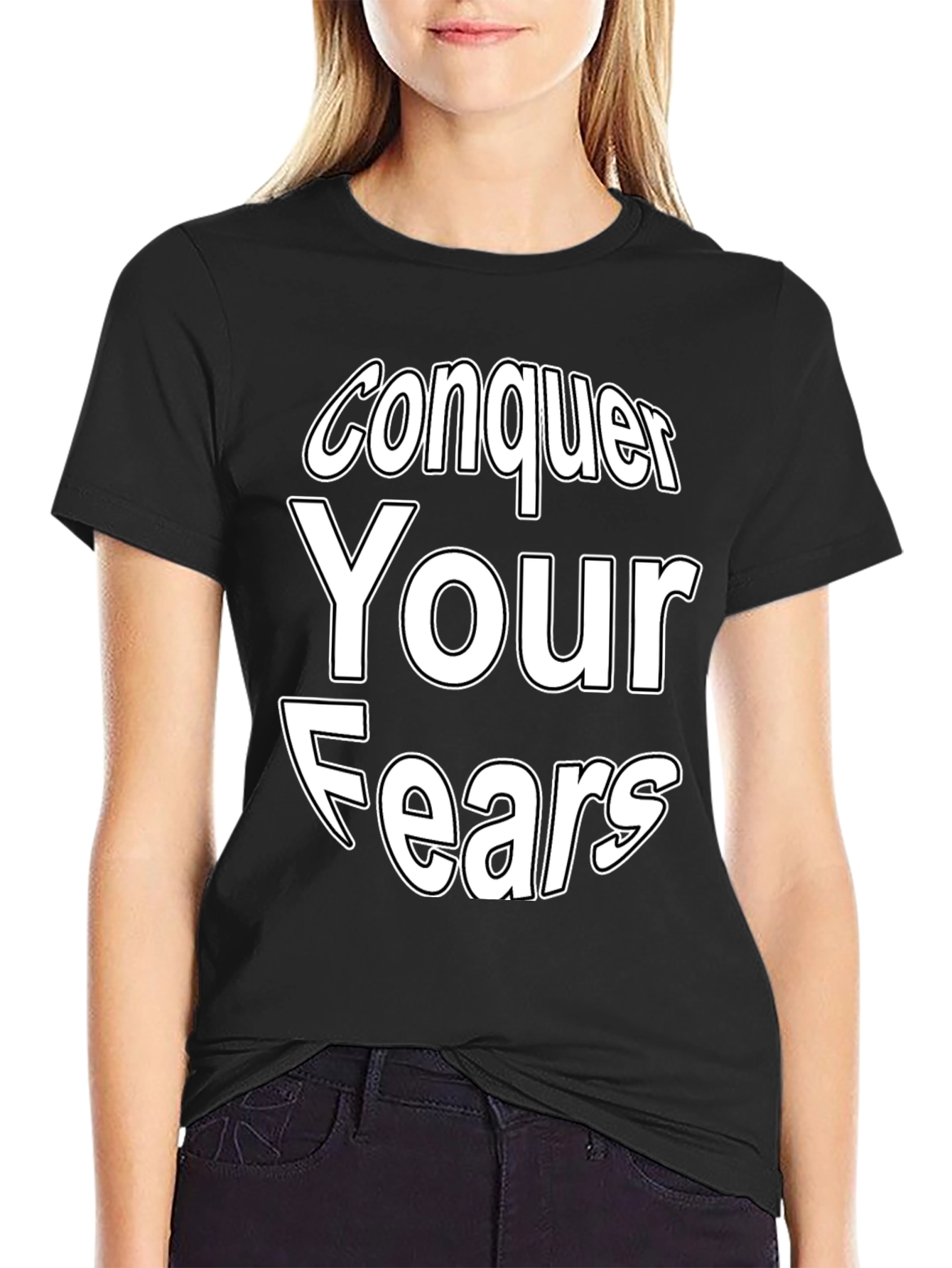Conquer Your Fears Graphic Tee - Motivational T-Shirt