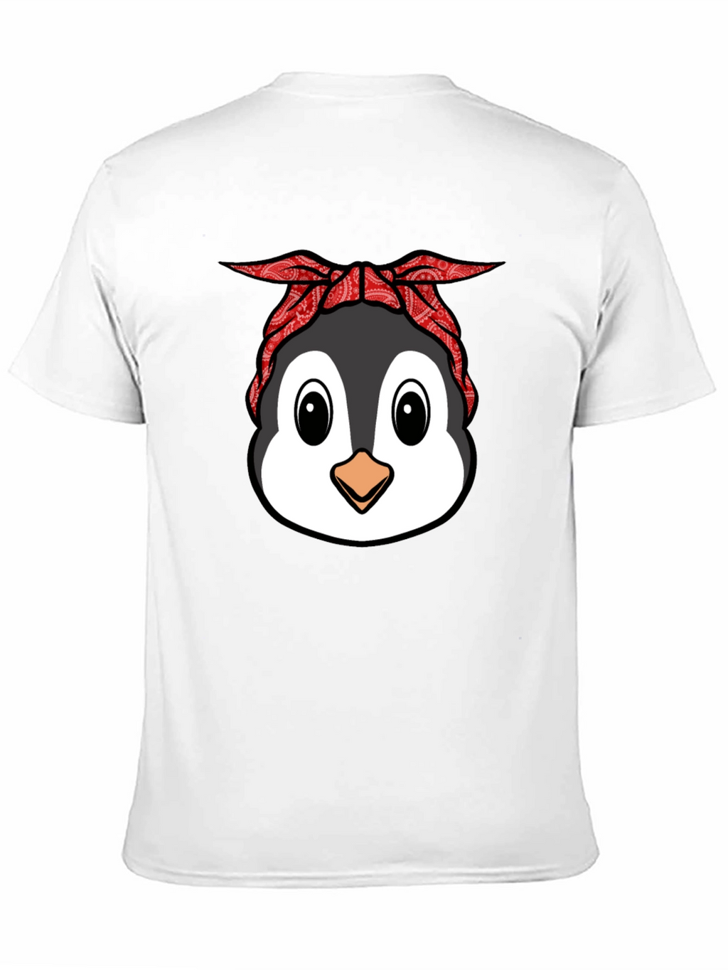 Cool Penguin Bandana Graphic T-Shirt