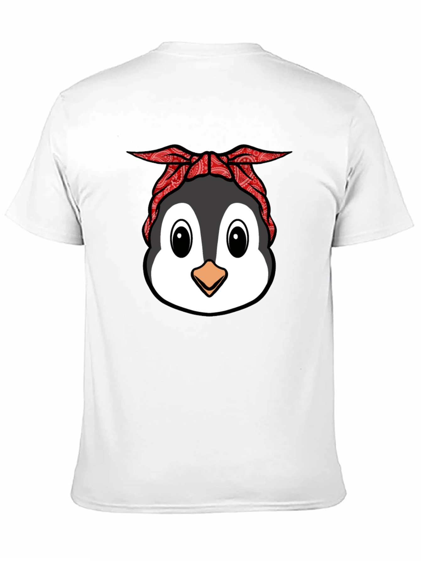 Cool Penguin Bandana Graphic T-Shirt