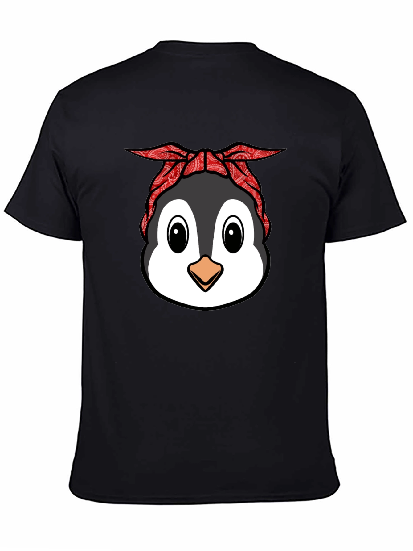Cool Penguin Bandana Graphic T-Shirt