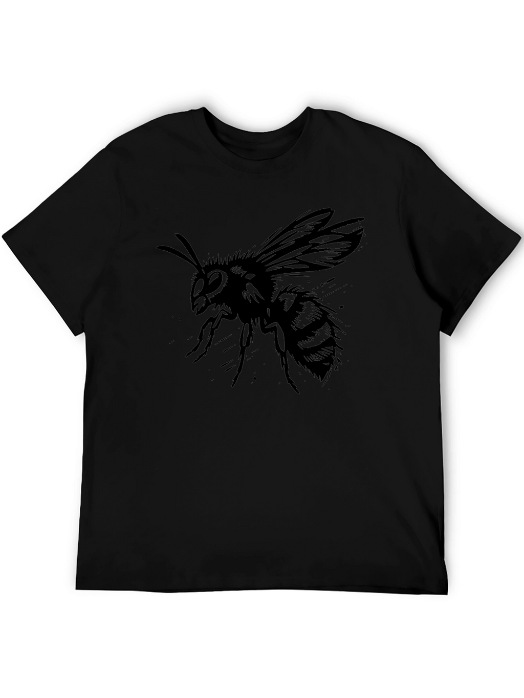 Mens Black Bee Graphic Tee