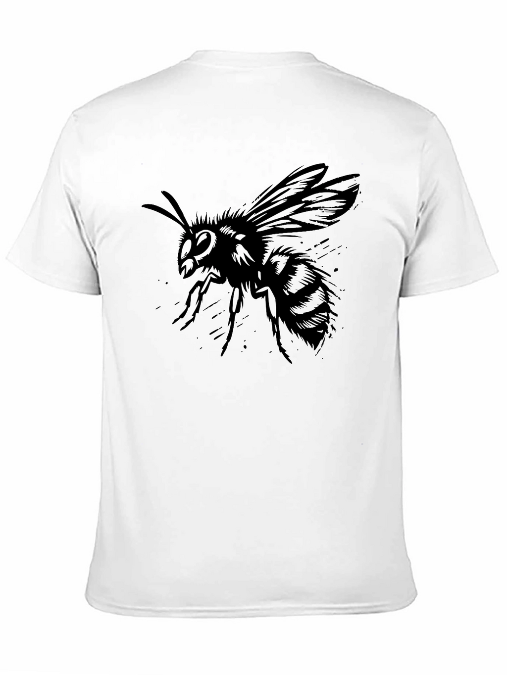 Mens Black Bee Graphic Tee