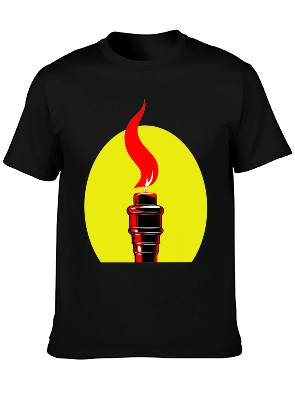 Torch Graphic Black T-Shirt